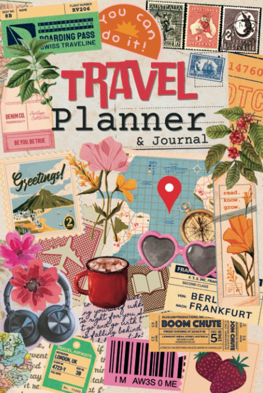 Travel Planner Journal: Trip Itinerary Organizer for Going On a Vacation, Holiday Budget, Packing Checklist and Traveller Notebook Diary.