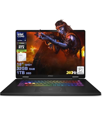 Amazon.com: msi Crosshair 18 HX AI Gaming Laptop, Intel Ultra 9