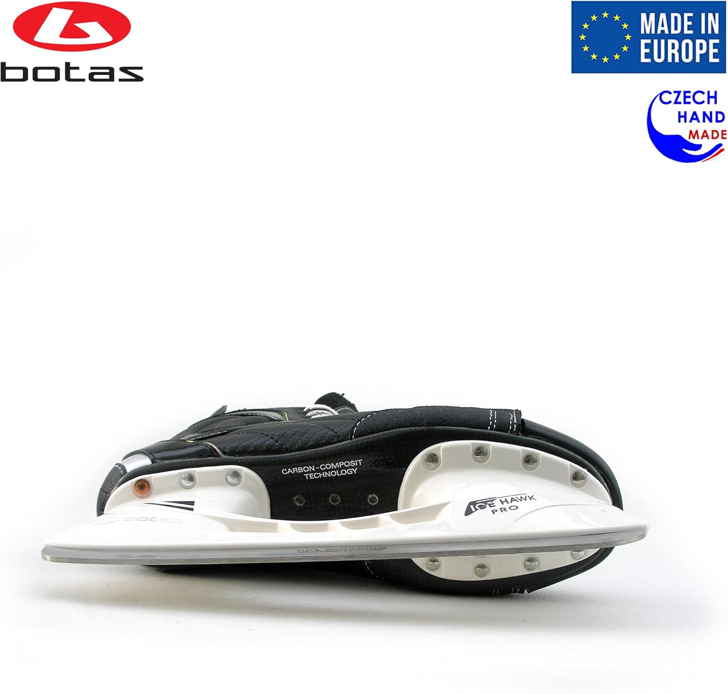 Botas - Largo 571 PRO - Men's Ice Hockey Skates | Made in Europe (Czech Republic) | Color: Black : Sports & Outdoors