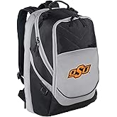 Broad Bay Oklahoma State University Backpack OSU Cowboys Laptop Computer Bag (Black & Gray)