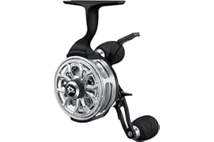 Piscifun ICX Carbon Ice Fishing Reel, Structure Upgrade Magnetic Drop System Inline Ice Fishing Reel, Free-Spool Bidirectional Lever, 3.2:1 High Speed, 8+1 Shielded BB, CNC-Machined Ice Reel