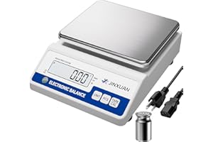 Lab Scale 5000gx0.01g High Precision Analytical Balance Electronic Laboratory Balance with 7 Units, 500g Weight, Digital Scie