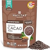 Navitas Organics Cacao Nibs, 4 oz. Bag, 4 Servings — Organic, Non-GMO, Fair Trade, Gluten-Free
