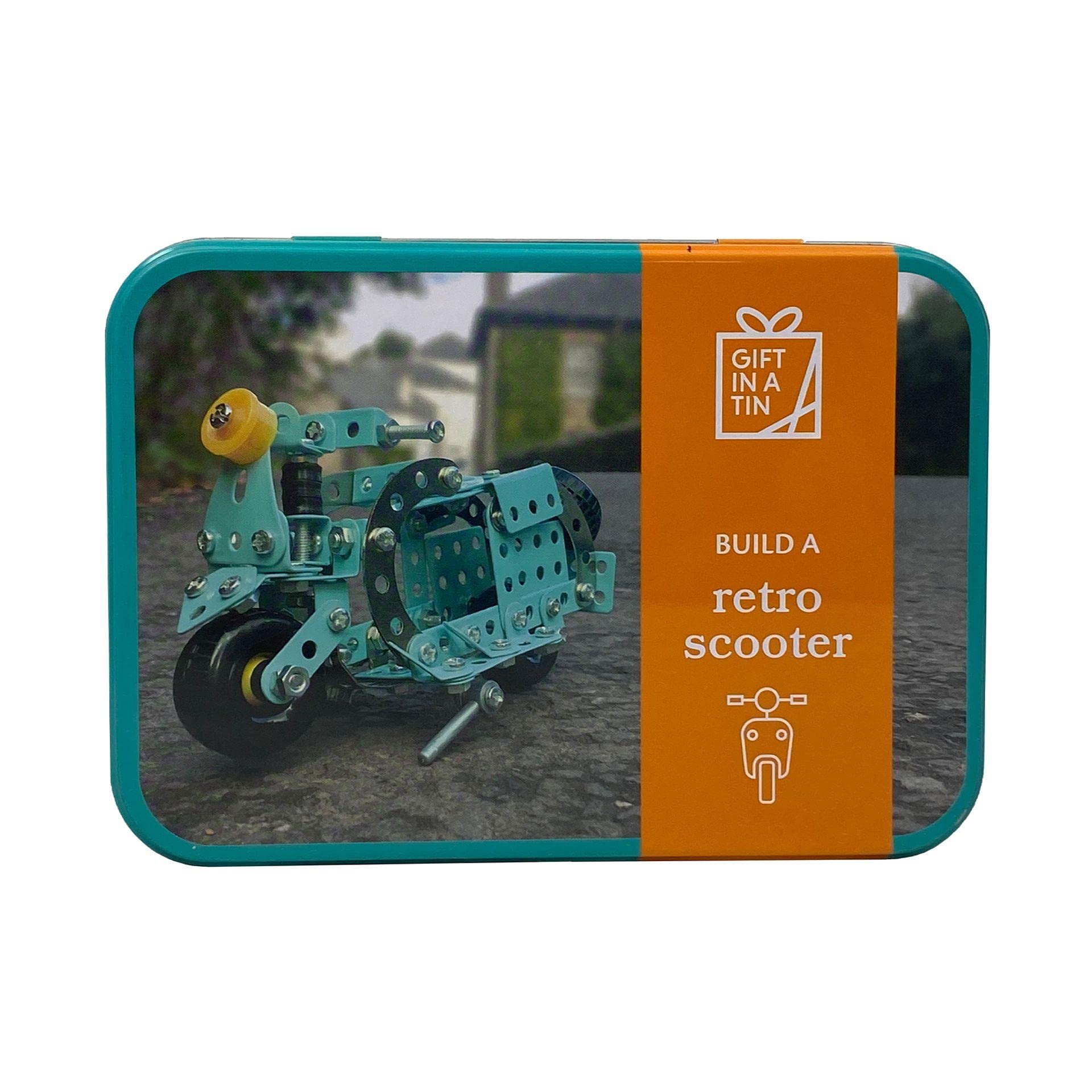 Widdle Gifts Gift in A Tin Craft/Activity Set Age 8+ - Build a Retro Scooter 0095