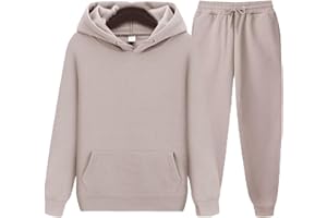 CHAIRAY Unisex Hoodies Tracksuit Sweatsuits for Women Set Mens 2 Piece Hooded Sweatshirts and Sweatpant Set Jogger Sweatsuits