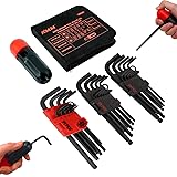 AMM 36 PCS Allen Wrench Set, Premium Metric/SAE Hex