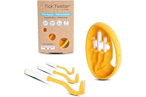 Tick Twister Tick Remover for Dogs and Human - Made in France - Tick Puller for Humans and Dogs - 3 Different Sizes - Dog Tick Removal Tool - Also for All Other Pets - Tick Nipper in