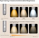 Gritin Neck Reading Light USB C Rechargeable 3 Color Temp Stepless Dimming view 2