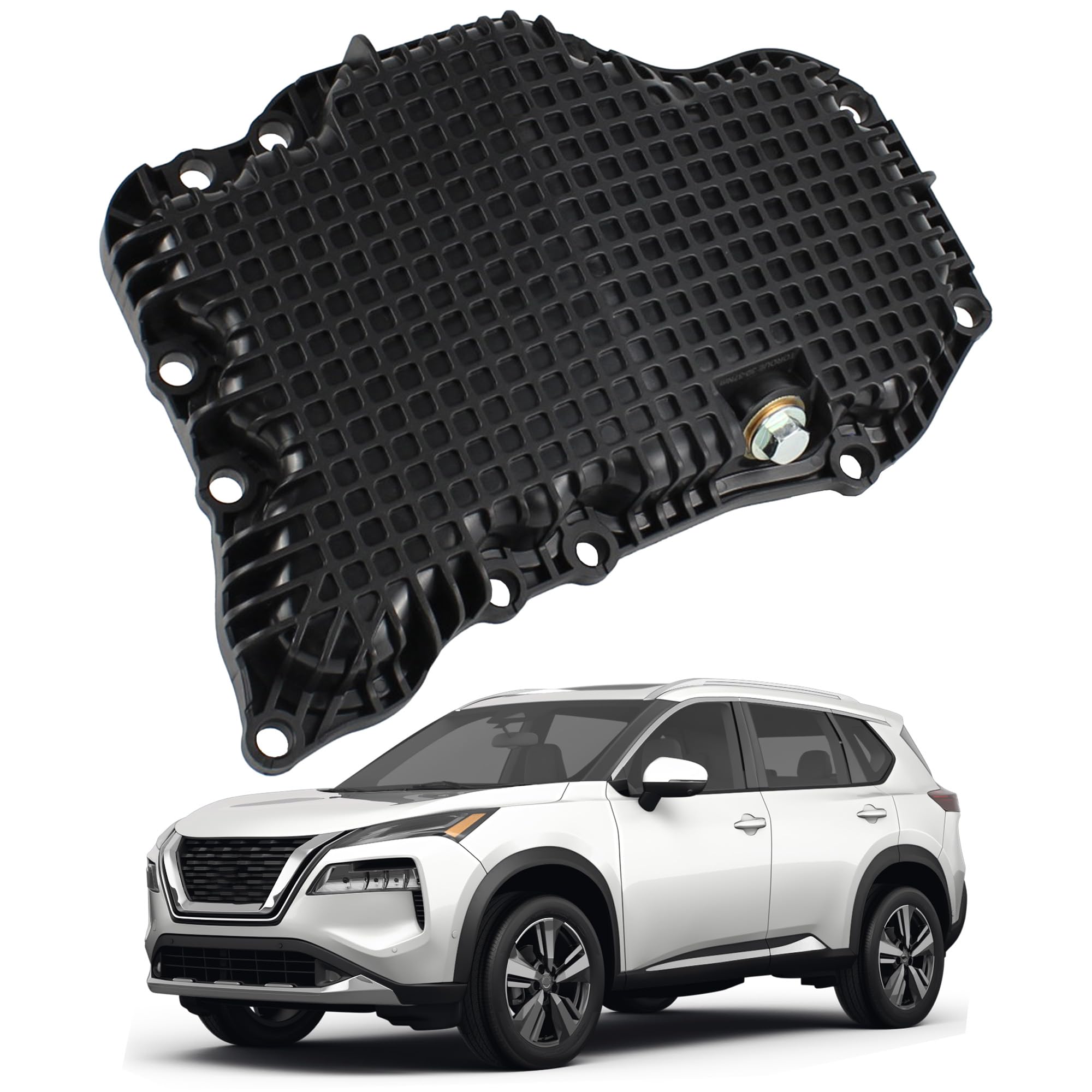 Photo 1 of YzusGomumu Engine Oil Pan Compatible With 2021 2022 2023 2024 Nissan Rogue 1.5L Replaces 11110-6RC1B 111106RC1B