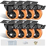 ASHGOOB 4" Caster Wheels Set of 8, Heavy Duty
