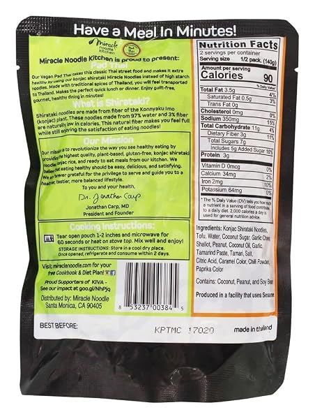 MIRACLE NOODLE READY TO EAT PAD THAI, 9.9 OZ