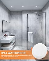 Tomosu LED Recessed Downlights 5W 6000K IP44 Dimmable 24mm Slim 10 Pack view 3