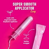 FLO Organic Cotton Tampons Regular & Super Combo Pack 14 Count view 3