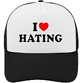 I Love Haters Hat Trucker Hat Women Vintage Baseball Hats Funny Birthday Gifts for Women