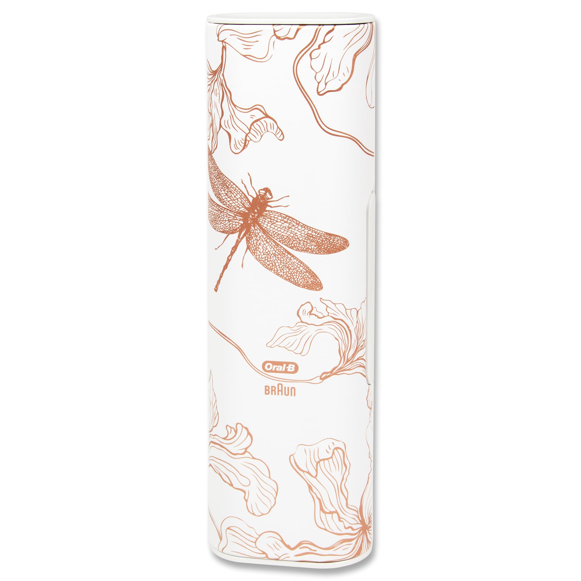 Oral-B Genius Series Toothbrushes Travel Case with Charging Function for 1 Handpiece and 2 Toothbrush Heads | Travel Case without Charging Cable (Dragonfly Gold)