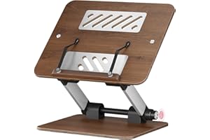 Upgraded Book Stand, Convenient Button Adjustable Book Holder Hands Free, 180° Flexible Lift, Expansion Bracket, Cookbook Sta