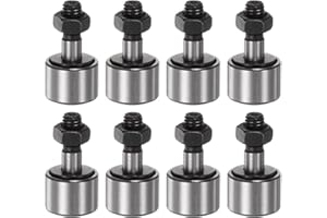 HARFINGTON 8pcs CF5 Cam Follower KR13 Needle Roller Bearing M5x0.8mm Male Thread 13mm Roller Diameter Stud Type 8mm Roller Width Miniature Track Roller Bearings