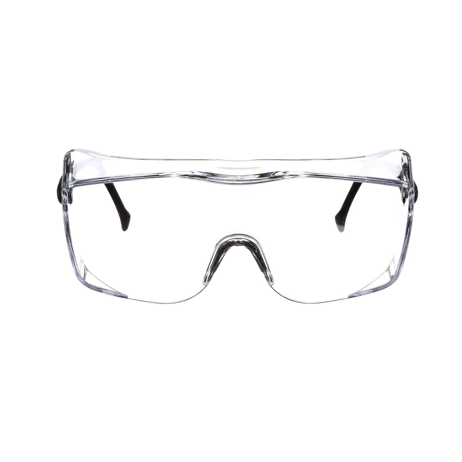 3M Safety Glasses, OX, ANSI Z87, AntiFog Clear Lens, Black Secure Grip