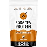 Boba Tea Protein Lychee Oolong Flavored Collagen | 30 Servings | Grass-Fed Hydrolyzed Bovine Collagen Powder for Men and Women | Promotes Hair, Nail, Skin, Bone, and Joint Health | No Added Sugar
