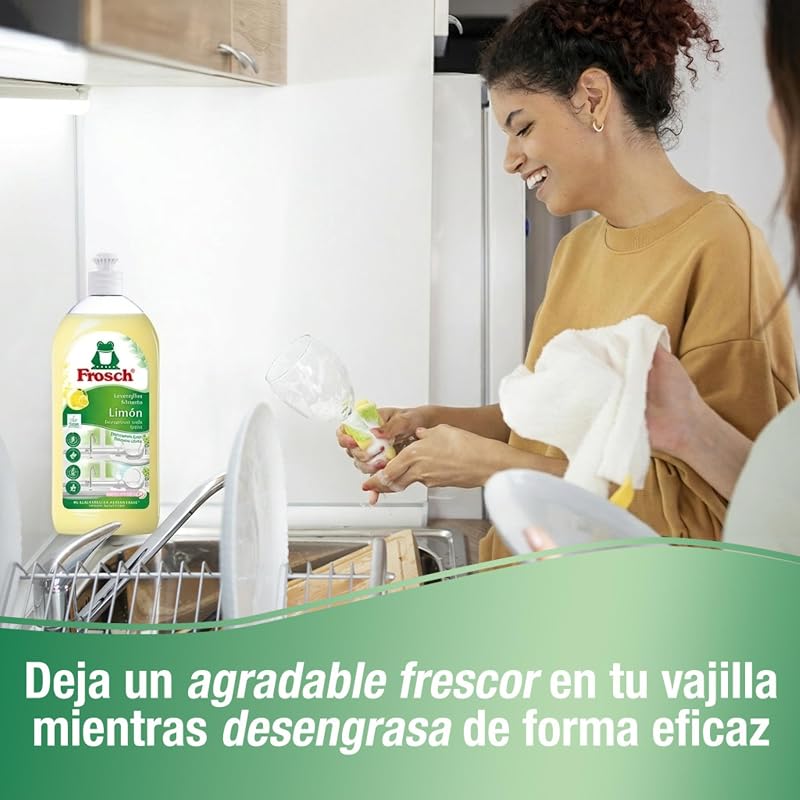 Lavavajillas Ecológico a Mano Líquido Bálsamo Limón - 8x500ml