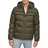 Tommy Hilfiger Men's Down Alternative Hooded Puffer Jacket (Standard and Big & Tall)