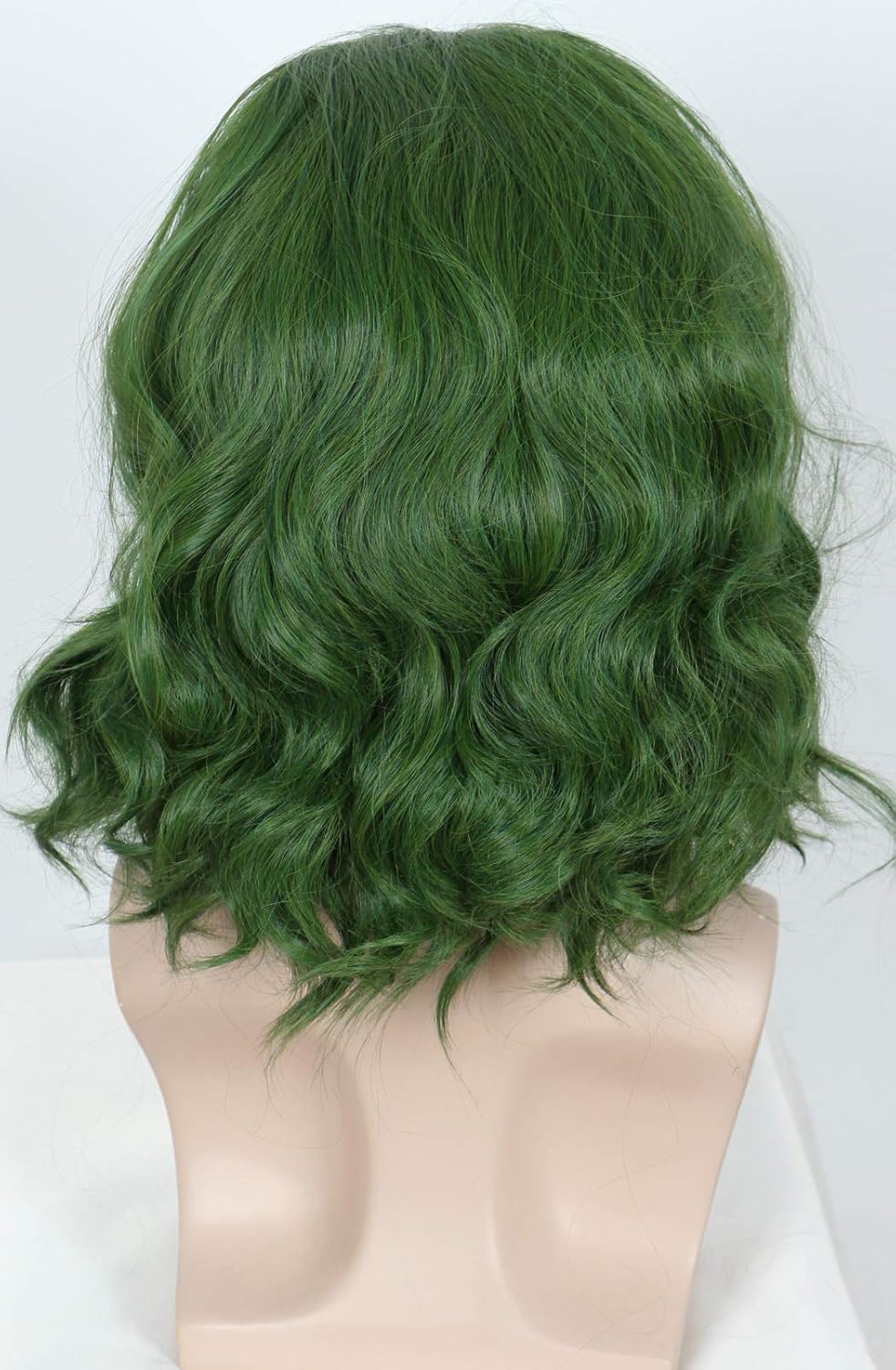Linfairy Short Green Clown Wig Halloween Cosplay Costume Curly Wig for Men - Image 3