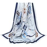 ANDANTINO 100% Silk Scarf 43" Large Square Lightweight Headscarf& Shawl–Women Hair Wraps-With Gift Packed