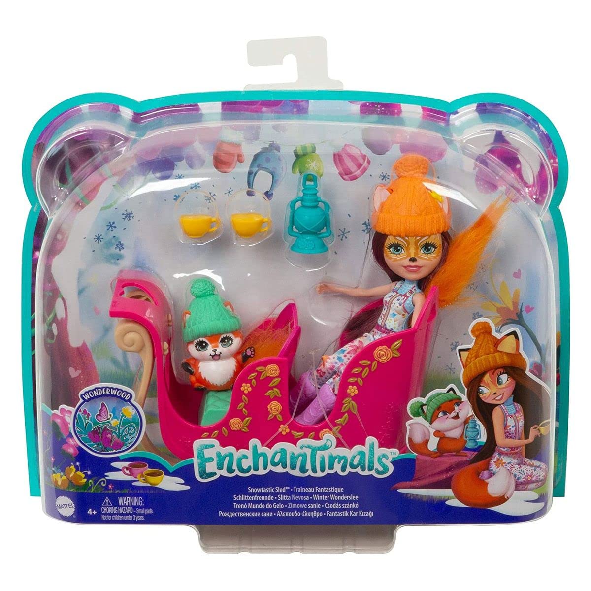 Enchantimals Snowtastic Sled With Felicity Fox & Flick Dolls