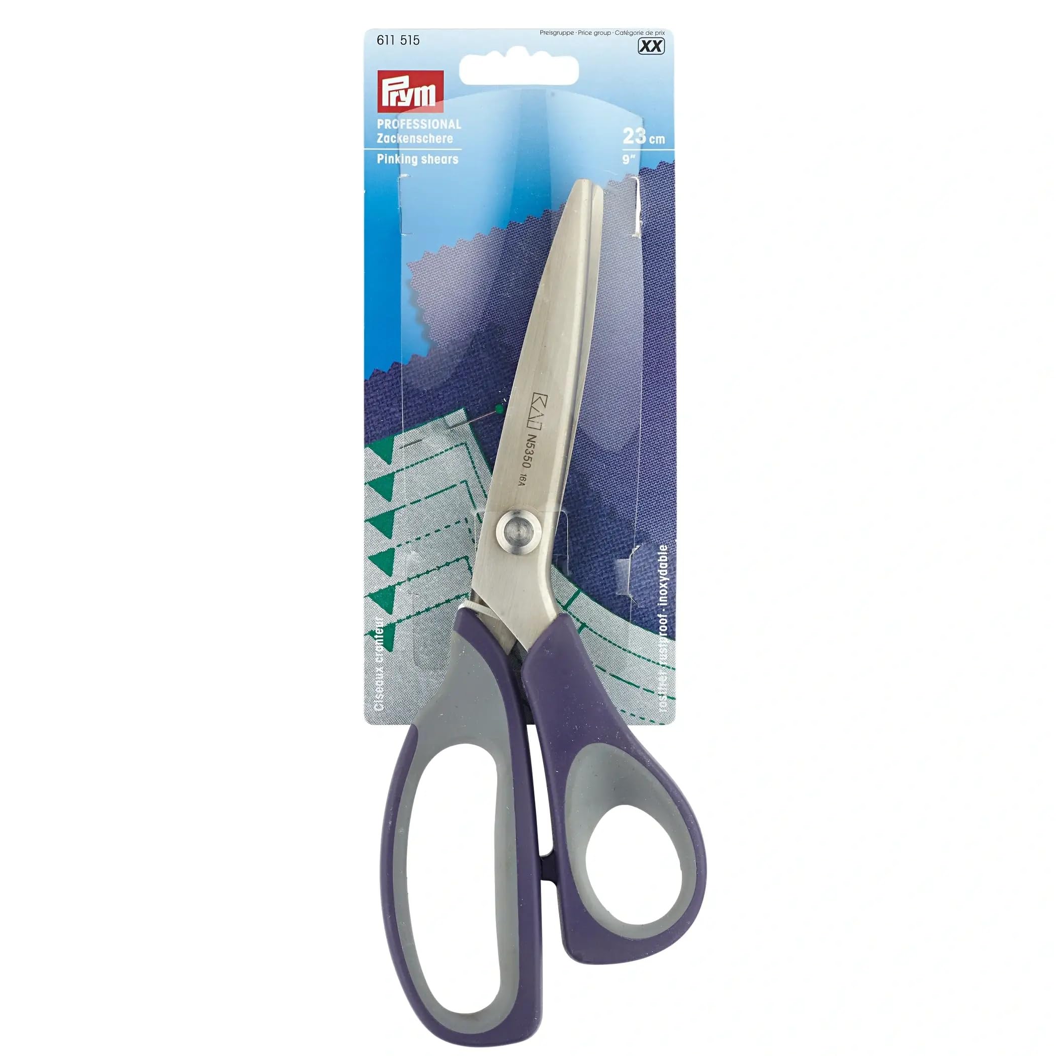 Prym - 23cm Pinking Shears - 1 Unit,Purple, Silver
