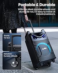 Moukey Karaoke Machine, 10" Woofer Portable PA