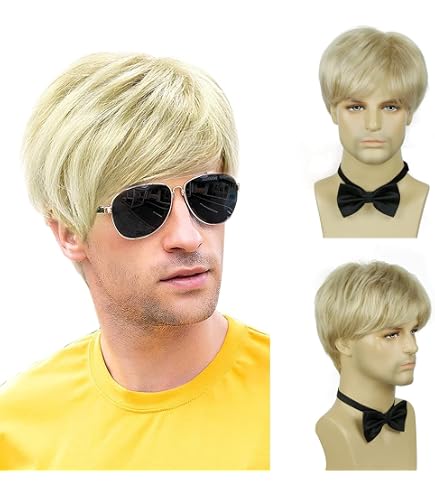 Men Wig - Silver-white Men Wig Moliere - Men Costume - Men Costume Accessory - Wig06 - UK