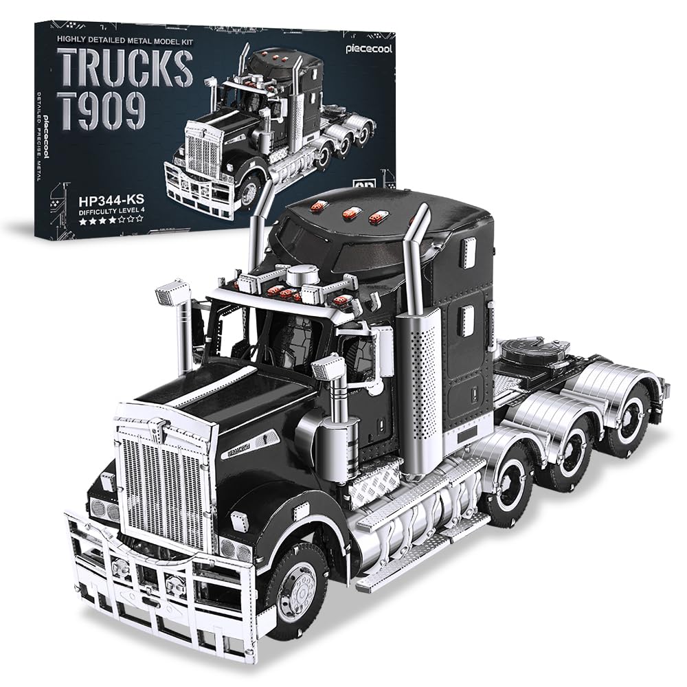 Piececool 3D Puzzle Metal Truck, Classic Transportation Craft Model Kits for Adults to Build, 3D Puzzles Adult Teens for 304 Stainless Steel, Ideal as Gifts, Home Decoration, Collection, 308 Pieces — image 1