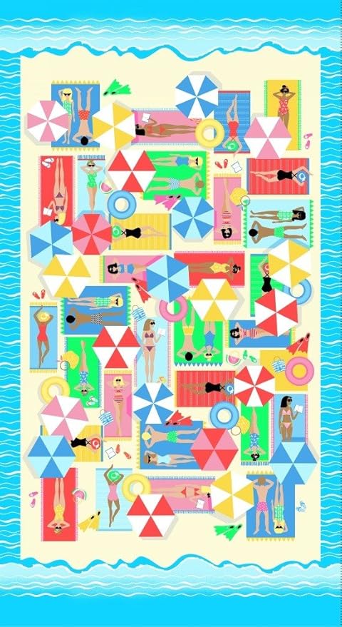 Amazoncom Henry Glass Co Just Beachy Quilt Fabric 24