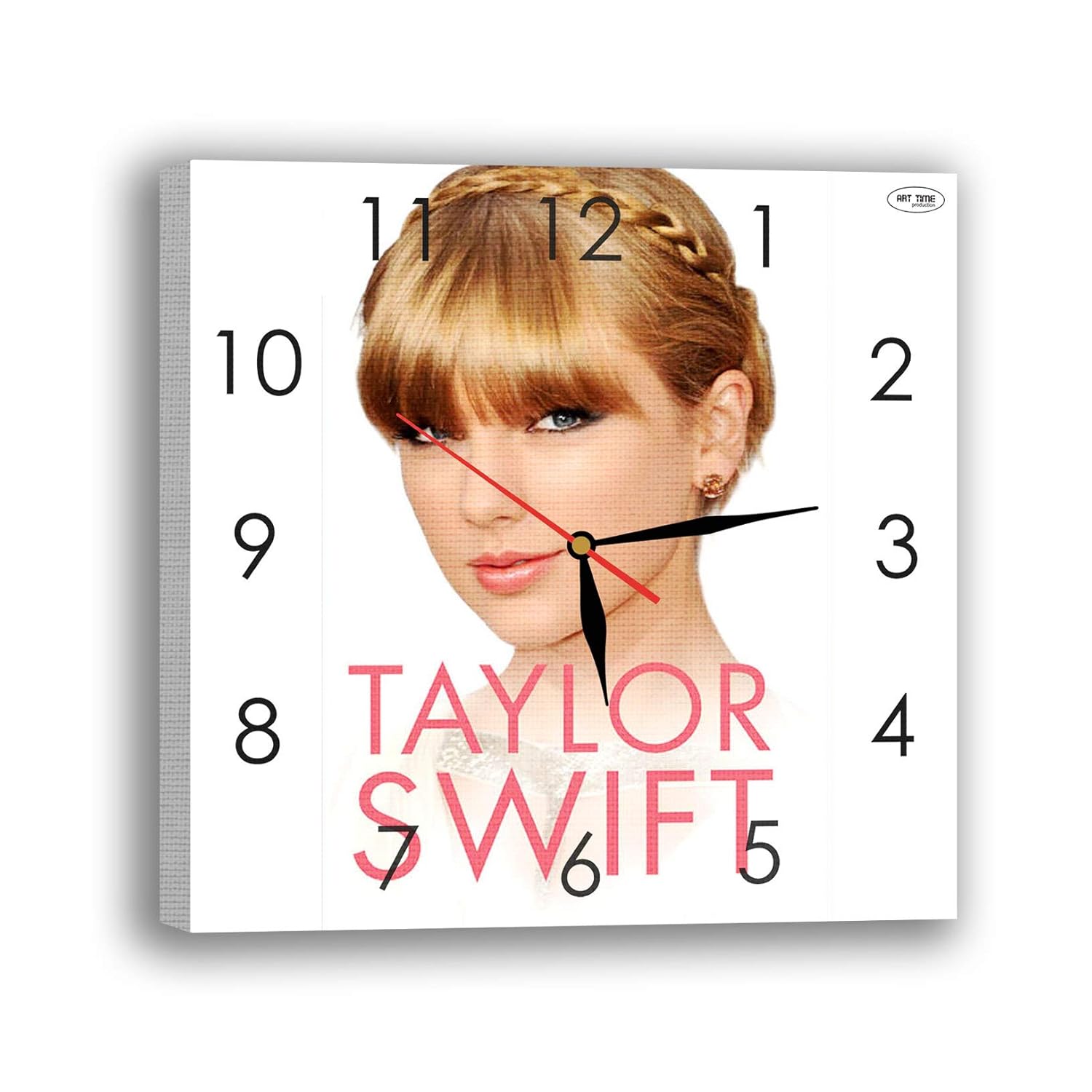 Amazon Com Exclusive Wall Clock Picture On Canvas Taylor