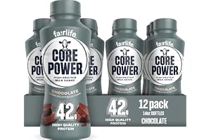 Core Power Elite High Protein Shake, Chocolate, 42g Bottle, 14oz, 12 Pack