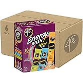 4C Energy Rush Stix, Variety 6 Pack, 18 Count, Single Serve Water Flavoring Packets, Sugar Free with Taurine, On the Go Bundl