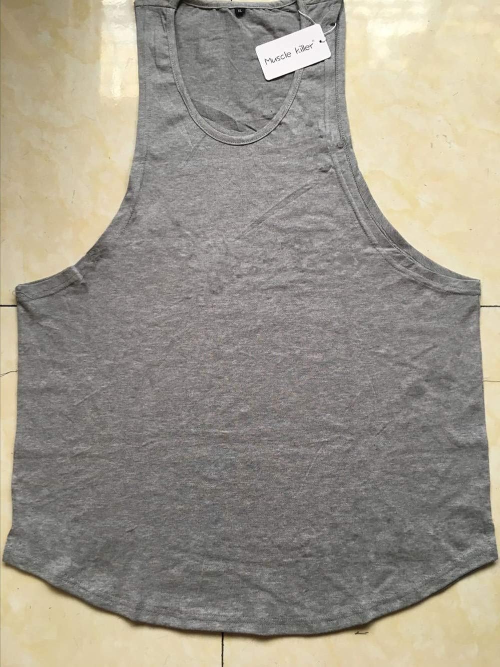 Muscle Killer 3 Pack Men's Muscle Gym Workout Stringer Tank Tops Bodybuilding Fitness T-Shirts: Clothing