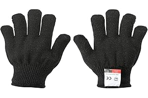 PATIKIL Cut Resistant Gloves, 1 Set Level 5 Protection Anti Cutting Gloves Cut Proof Gloves for Kitchen Wood Carving Working