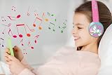 Lexibook Unicorn 2-in-1 Bluetooth Headphones Pink Blue view 5