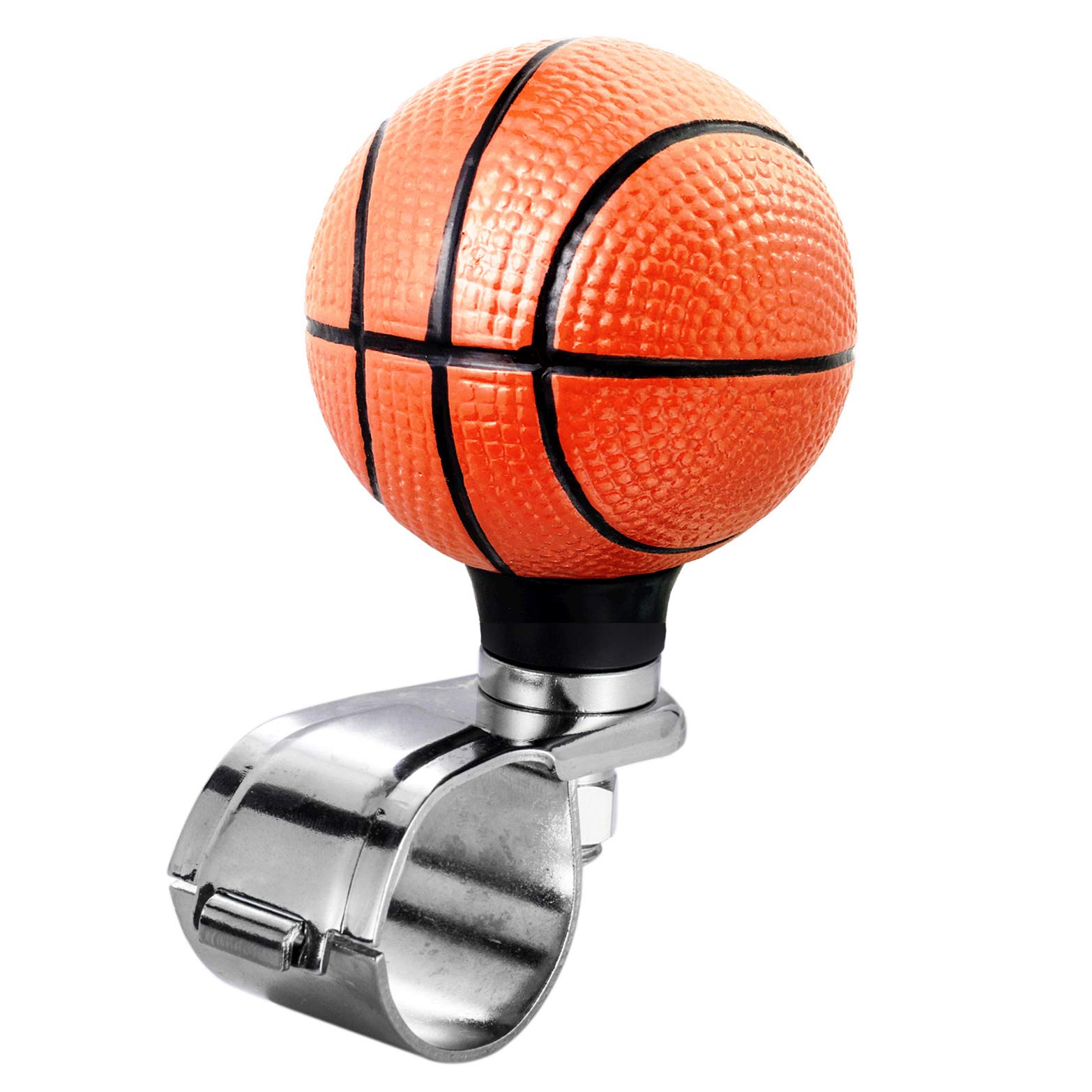 Red Rose Shaped Steering Wheel Spinner Knob - Suicide Knob For Cars, Trucks & Boats, 1.2" Inner Diameter, Easy Install Assist Grip