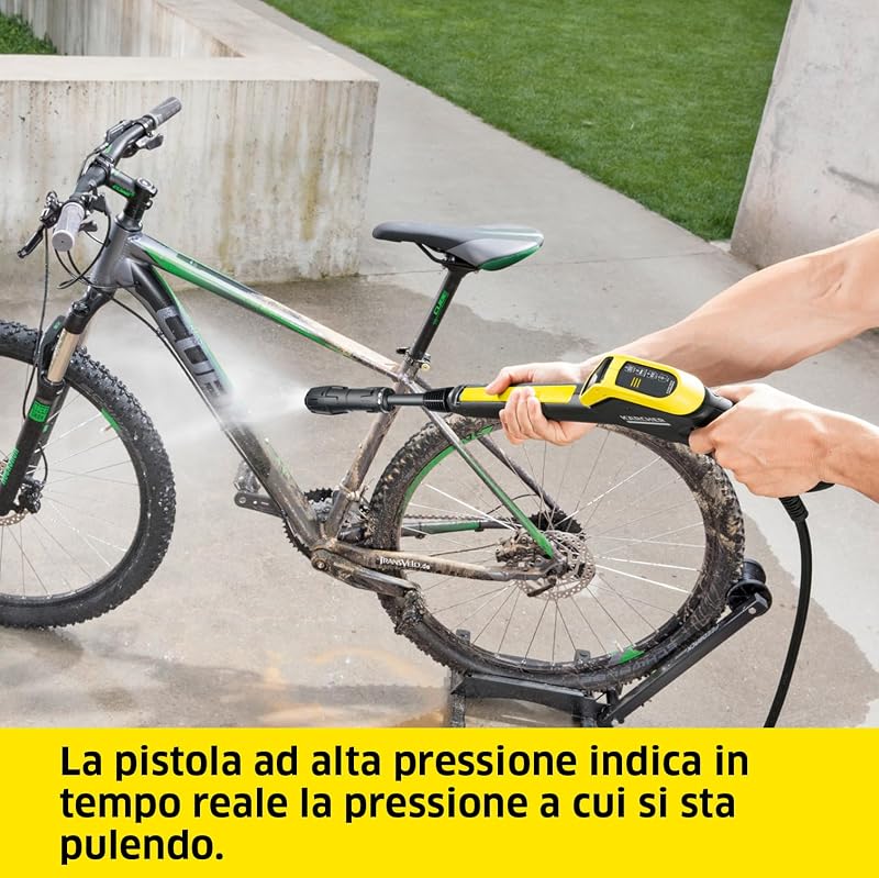 Idropulitrice K 5 Power Control, Pressione max. 145 bar, Portata 500 l/h, Area di lavoro 40 m²/h, Filtro acqua, Pistola LED ad Alta Pressione, Ugello mangiasporco, Lancia Vario Power Jet