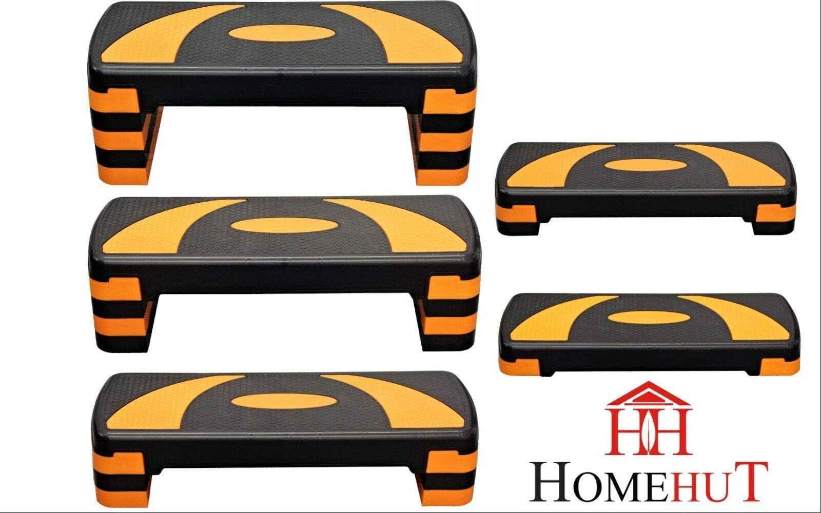 HOME HUT SPORTS ADJUSTABLE LEVEL LARGE AEROBIC STEPPER STEP FITNESS TRAINING YOGA GYM