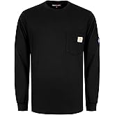 BOCOMAL FR Shirts Lightweight Classic Crew Long Sleeve Fire Resistant Shirt CAT2