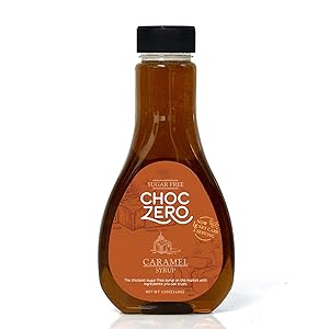 ChocZero's Caramel Sugar-Free Syrup. Low Carb (1 Gram Net Carb), No Sugar, No Preservatives, No Sugar Alcohols