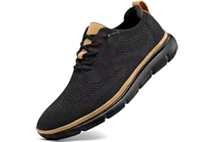 LUOGOKS Men's Oxfords Lace-Up Lightweight Casual Walking Shoes Dress Shoes Fashion Sneakers