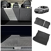 BestEvMod for EV6 Cargo Liner All Weather Trunk & Second Row Seats Back Cover XPE Material Waterproof Cargo Mat Compatible with 2022-2024 Kia EV6 Accessories (Trunk Mat+Seats Back Cover)