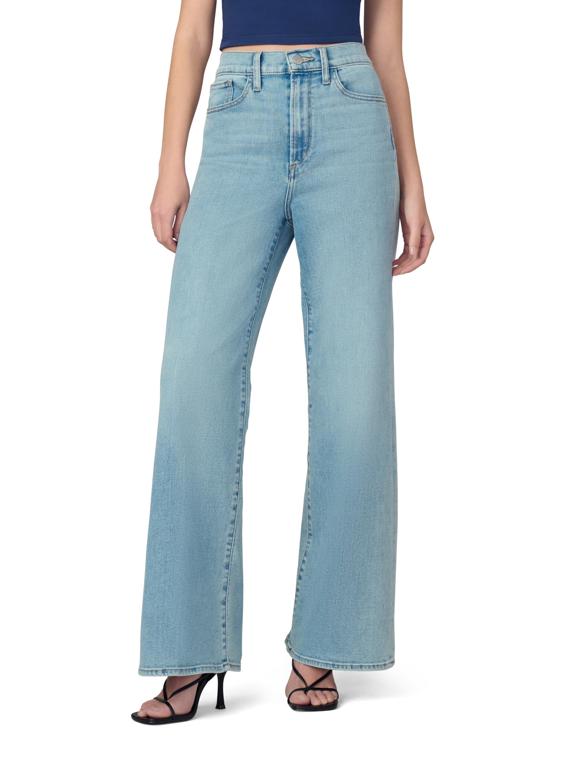 Joe’s Jeans Women’s The Mia Petite High Rise Wide Leg Jean, Riveting, 34