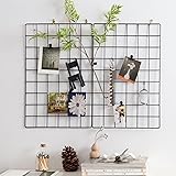 PEAUARL Metal Mesh Wall Grid Panel for Photo