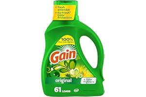 Gain + Aroma Boost Liquid Laundry Detergent, Original Scent, 61 Loads, 88 fl oz, HE Compatible