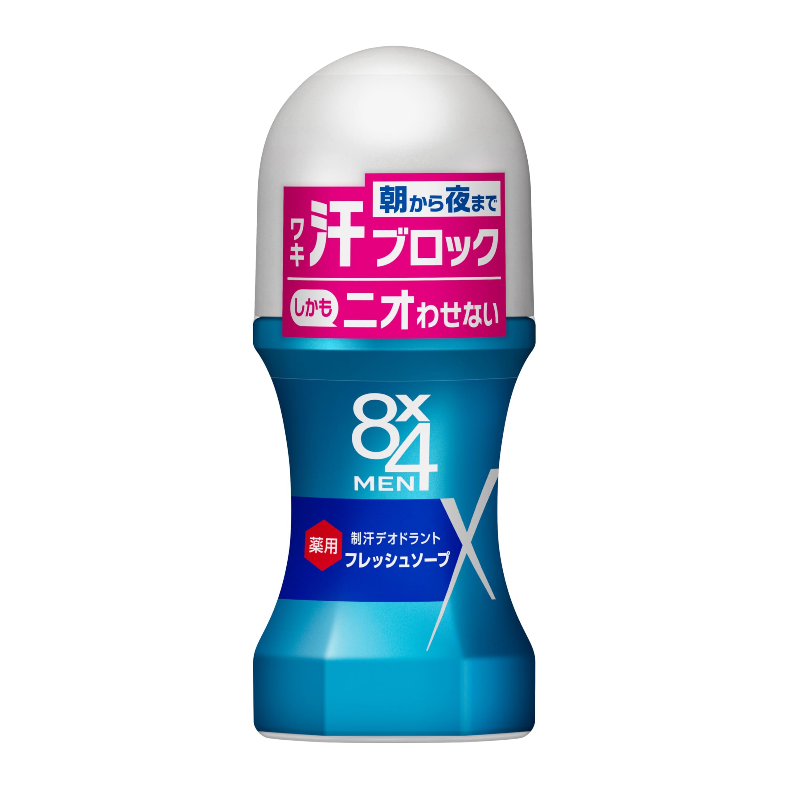 エイトフォー 8x4メン ロールオン フレッシュソープ 60ml 男性用 制汗剤 デオドラント商品画像